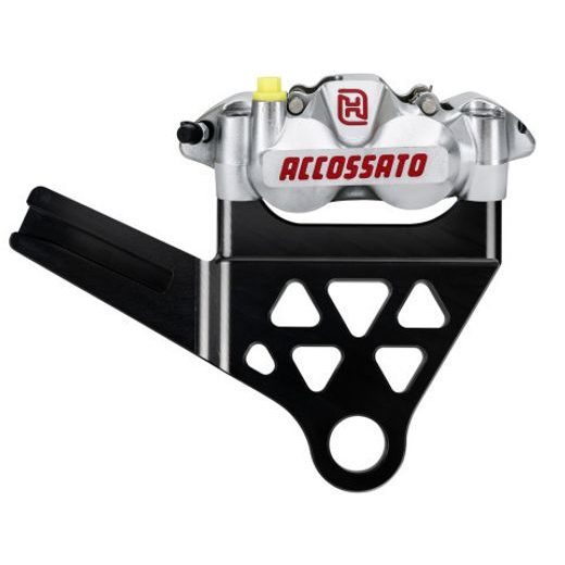 Radial Brake Caliper kit rear + brake flange ACCOSSATO KITA32 for Harley Davidson Softail
