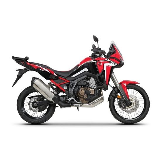 Set of SHAD TERRA TR40 adventure saddlebags and SHAD TERRA aluminium top case TR55 PURE BLACK, including mounting kit SHAD HONDA CRF 1100 L AFRICA TWIN