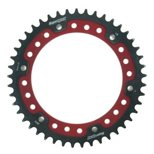 Rear sprocket SUPERSPROX STEALTH RST-2011:45-RED rdeč 45T, 530