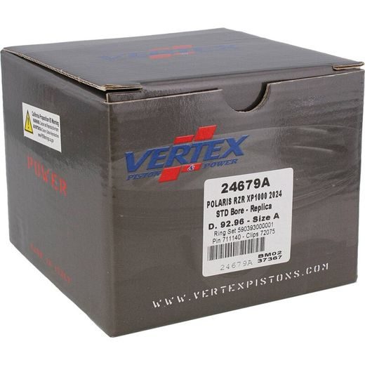 Complete piston VERTEX 24679A Cylinder 93, piston 92,94 mm (High compression)