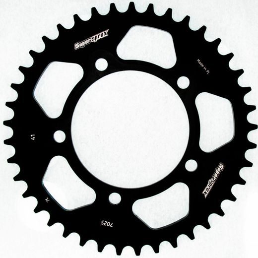 Aluminijasti zadnji verižnik (zobnik) SUPERSPROX RAL-7025:41-BLK črna 42T, 520