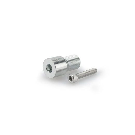 Mirror adaptor PUIG MP 9583P srebrna bar end