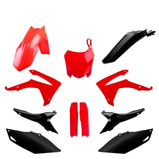 Set plastik POLISPORT 91533 red cr05/black