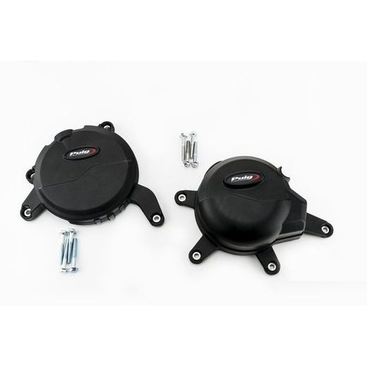  Engine protective covers PUIG 20141N črna included right and left caps