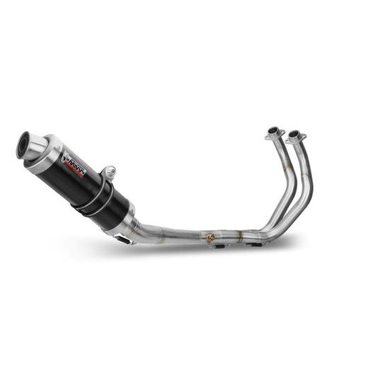 Celoten izpušni sistem 2x1 MIVV GP Y.045.LXB Steel Black d105