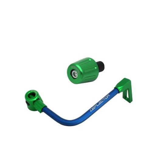 Lever guard in aluminium + left end ACCOSSATO DE004 with blue hose and joint right