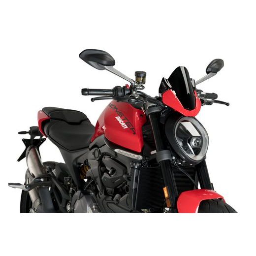 Windscreen PUIG SPORT 20688N črna