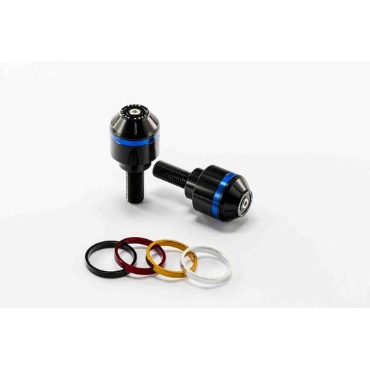Bar ends PUIG SHORT WITH RING 8019N colour rings included