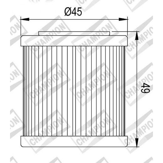 Oljni filter CHAMPION COF463 100609805