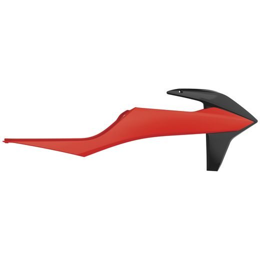 Radiator scoops POLISPORT 8422100007 (par) Black/Orange flo