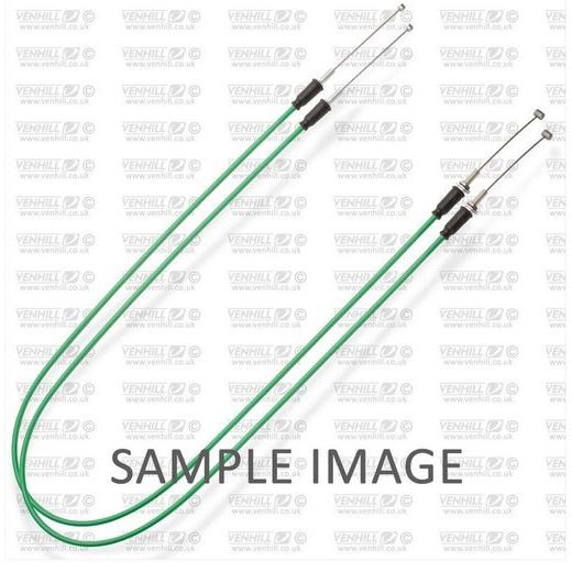 Throttle cables (pair) Venhill H02-4-070-GR featherlight zelena