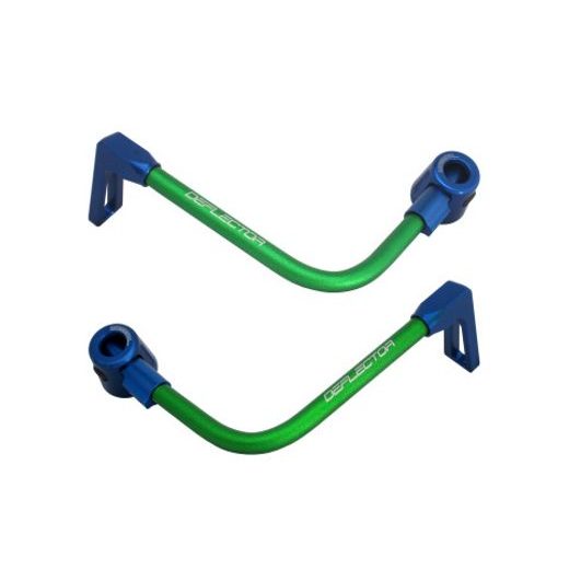 Lever guard ACCOSSATO DE003 with green hose and joint right + left, aluminium
