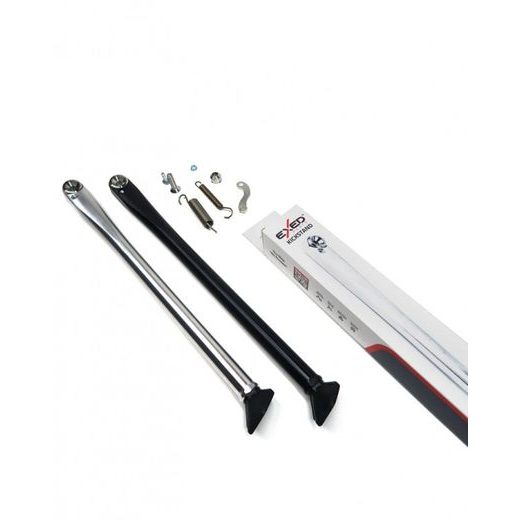 Heavy duty kickstand EXED EP-HVY-KS-P2-SBK+ silver - black with accessories
