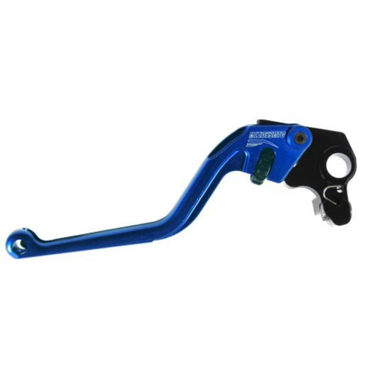 Clutch Lever ACCOSSATO ESC022 fixed CNC machined aluminium, blue