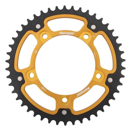 Zadnji verižnik (zobnik) SUPERSPROX STEALTH RST-1792:46-GLD zlata 46T, 525