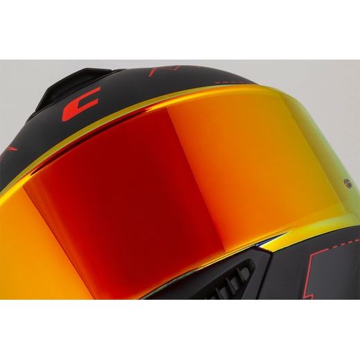 Integralna čelada CASSIDA Integral GT 2.1 Flash matt black/ metallic red/ dark grey 2XL