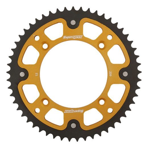 Zadnji verižnik (zobnik) SUPERSPROX STEALTH RST-209:53-GLD zlata 53T, 420