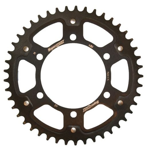Zadnji verižnik (zobnik) SUPERSPROX STEALTH RST-480:45-BLK črna 45T, 525