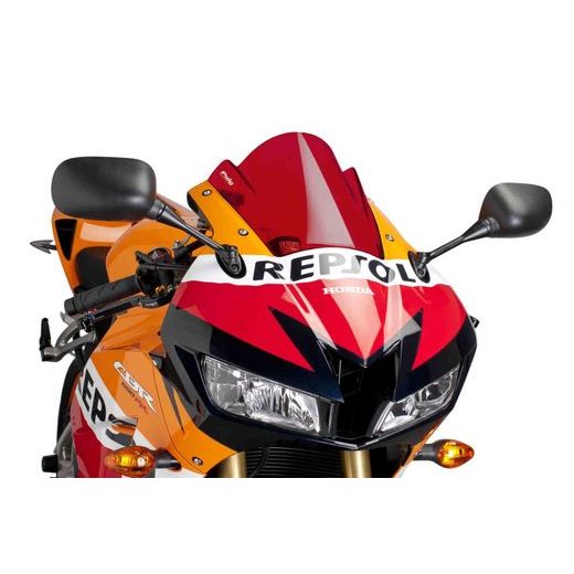 Windscreen PUIG RACING 6478R rdeč