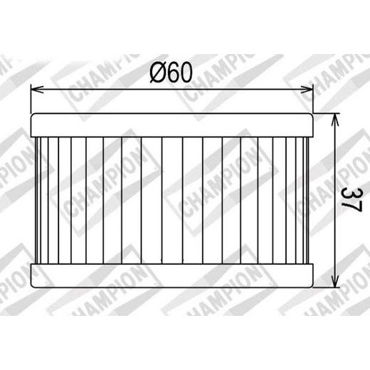Oljni filter CHAMPION COF037 100609655