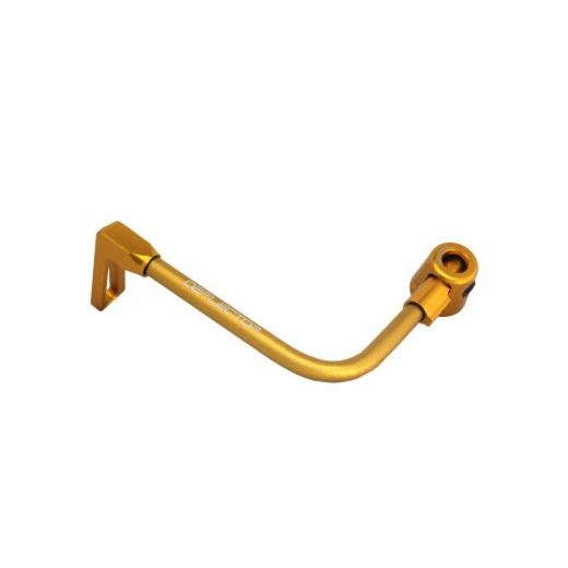 Lever guard ACCOSSATO DE002 with gold hose and joint left, aluminium
