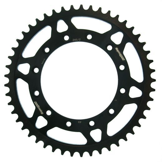 Zadnji verižnik (zobnik) SUPERSPROX RFE-245/2:49-BLK črna 49T, 520