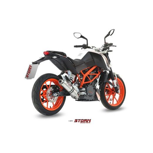 Celoten izpušni sistem 1x1 STORM GP KT.012.LXS Nerjaveče jeklo