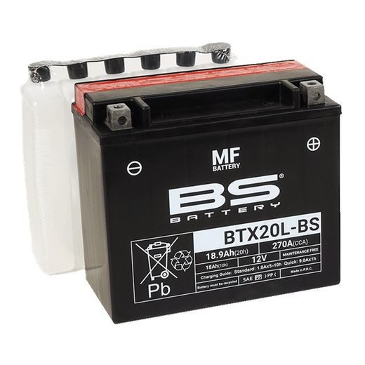 Akumulator brez vzdrževanja BS-BATTERY BTX20L-BS (YTX20L-BS)