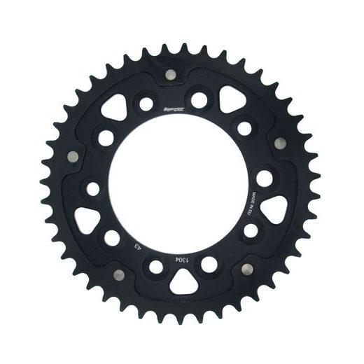Zadnji verižnik (zobnik) SUPERSPROX STEALTH RST-1304:43-BLK črna 43T, 525