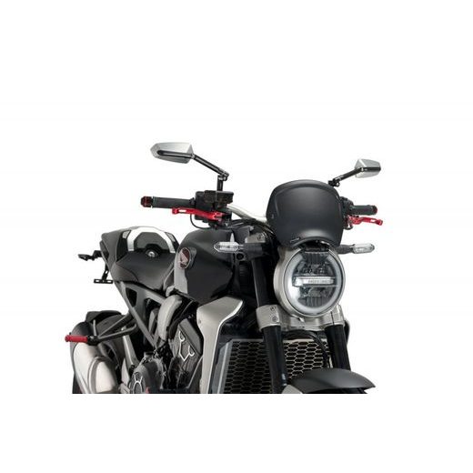 Windshield PUIG FRONTAL PLATE 9768J matt black
