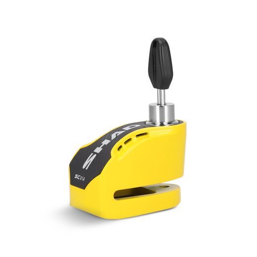 Disc lock with alarm SHAD SC61A C0S6103A yellow pin 6mm