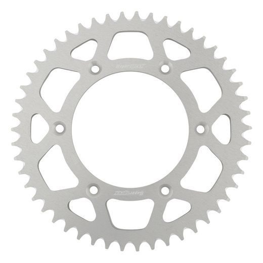 Aluminijasti zadnji verižnik (zobnik) SUPERSPROX RAL-8000:50-SLV srebrna 50T, 520