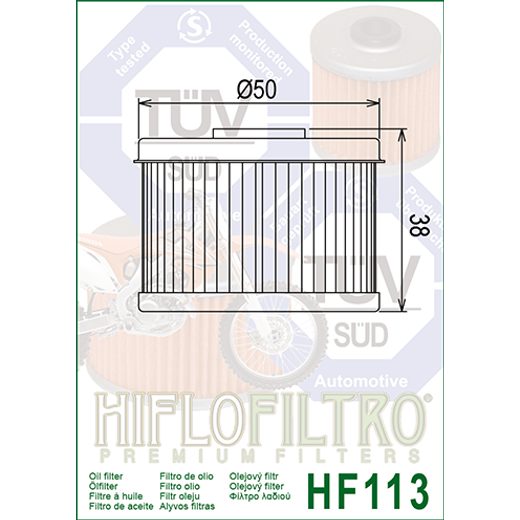 Oljni filter HIFLOFILTRO HF113