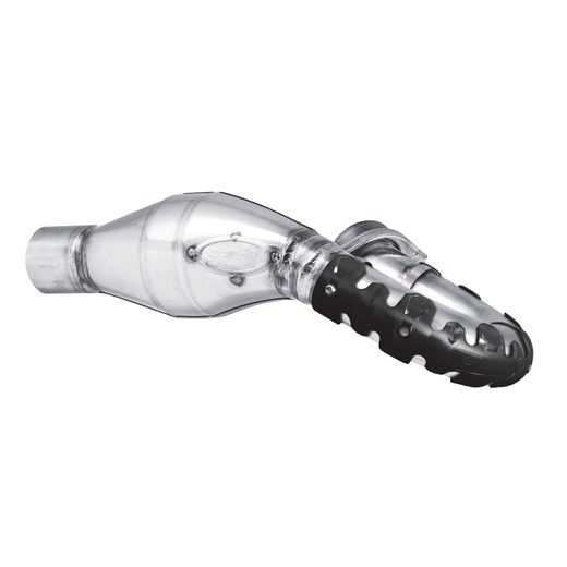 Exhaust head pipe guard POLISPORT ARMADILLO 8483700001 kratka (short) črna