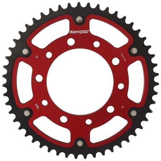 Zadnji verižnik (zobnik) SUPERSPROX STEALTH RST-1303:51-RED rdeč 51T, 520