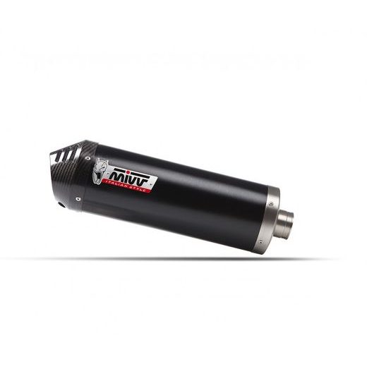 Celoten izpušni sistem 2x1 MIVV OVAL K.055.LZC Black with carbon cap