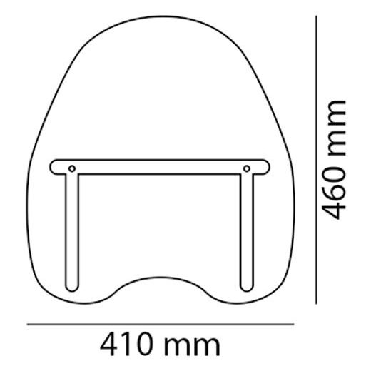 Windshield CUSTOMACCES DAYTONA CD0001W prozorna