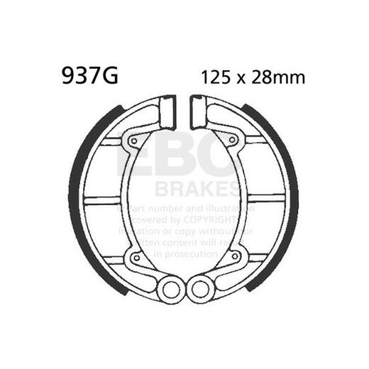 Brake shoe set EBC 937G grooved