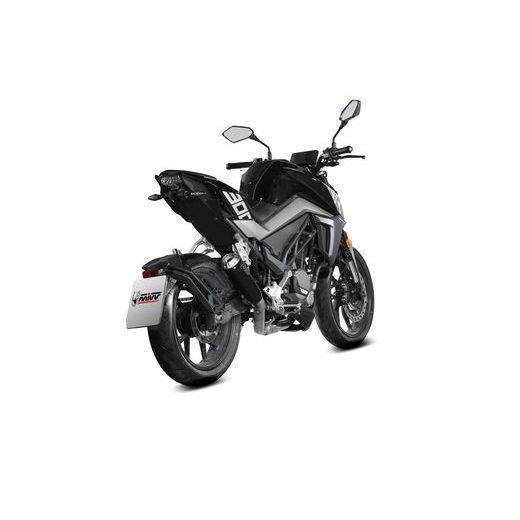 Celoten izpušni sistem 1x1 MIVV X-M1 CF.007.LC4B Črn