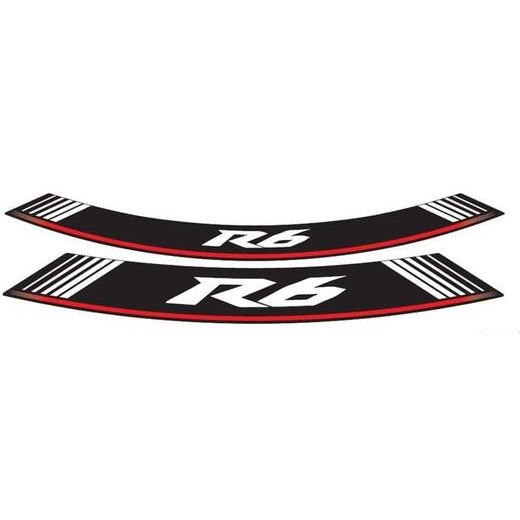 Rim strip PUIG R6 5530P srebrna set of 8 rim strips