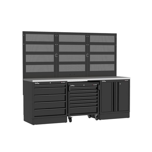 Workbench LV8 EVS24-04X with stainless steel top