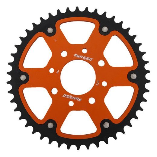 Zadnji verižnik (zobnik) SUPERSPROX STEALTH RST-273:46-ORG oranžna 46T, 520