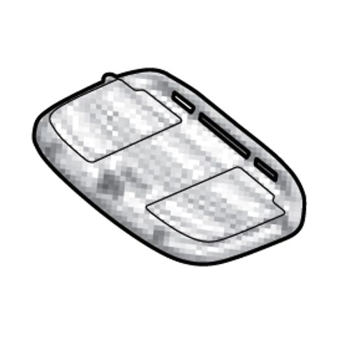 Medium mounting plate SHAD D1B40PAR for SH39, SH40, SH44, SH45, SH46, SH47 and TR41