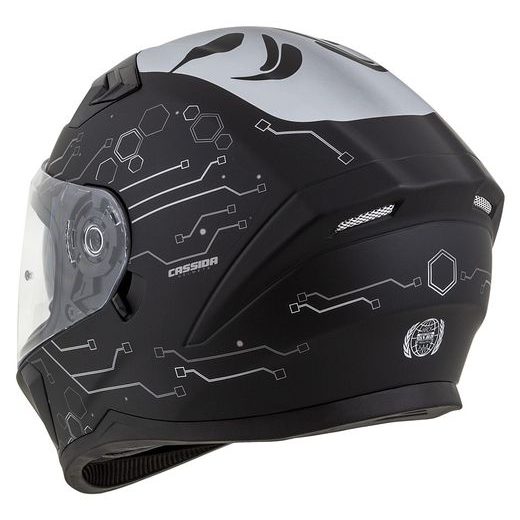 Integralna čelada CASSIDA INTEGRAL 3.0 HACK matt black /silver L
