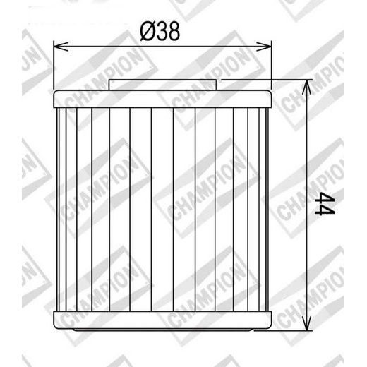 Oljni filter CHAMPION COF107 100609575