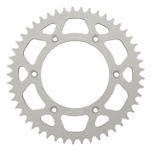 Aluminijasti zadnji verižnik (zobnik) SUPERSPROX RAL-8000:49-SLV srebrna 49T, 520