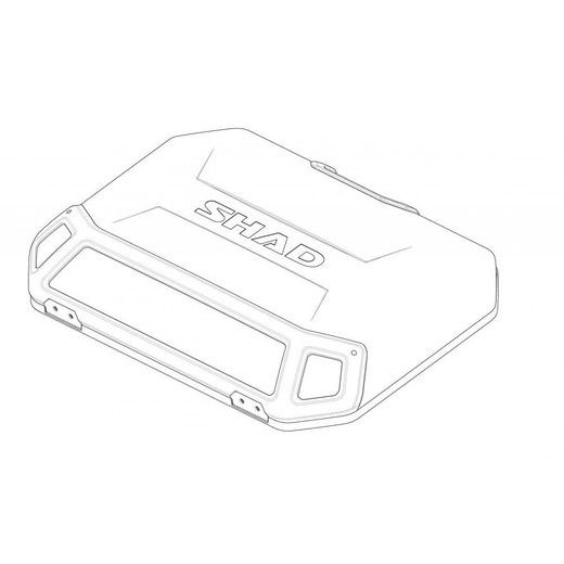 Complete lid SHAD 203163RB (za TERRA kovčke) črna
