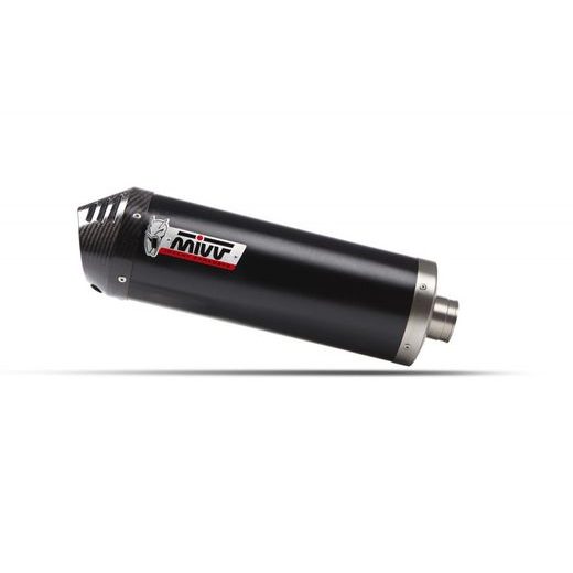 Celoten izpušni sistem 2x1 MIVV OVAL K.059.KZC Black with carbon cap