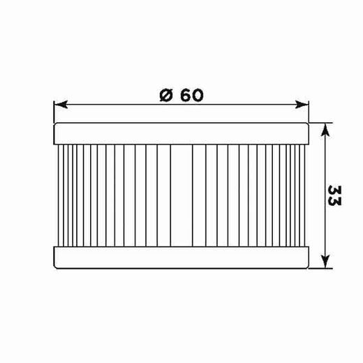 Oljni filter MIW S3004 (alt. HF136)