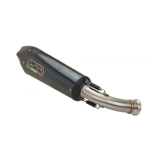 Dual slip-on exhaust GPR GPE ANN. K.80.GPAN.PO Carbon look KAWASAKI - Z 1000 [2007 - 2009]
